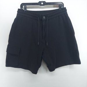 Zara  Cargo  black drawstrings shorts size XL